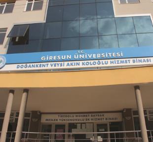T.C. Giresun Üniversitesi Tirebolu Mehmet Bayrak Meslek Yüksekokulu Doğankent Veysi Akın Koloğlu Meslek Ek Hizmet Binası